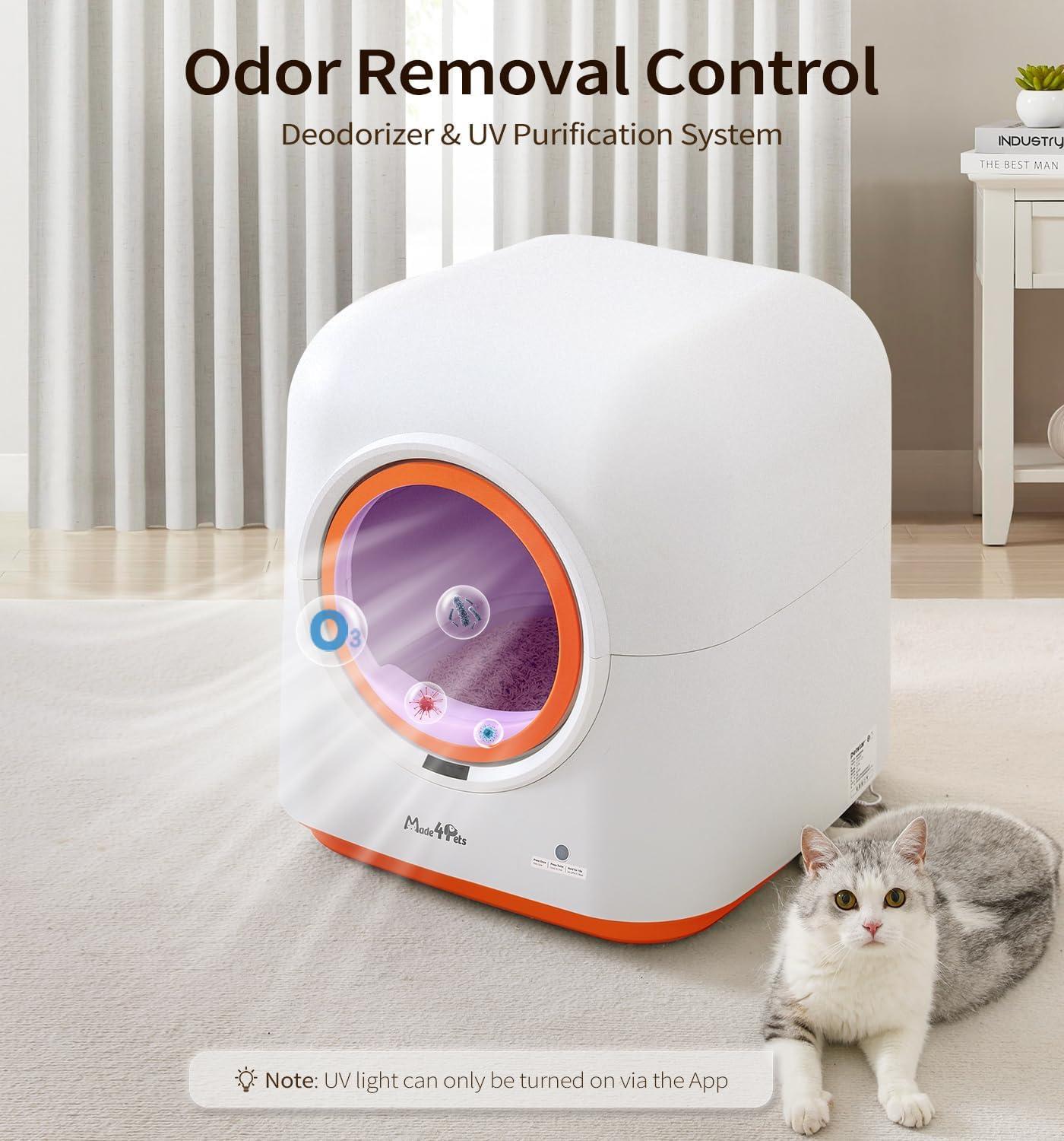 ElitePure™ Robotics | Intelligent Self-Sifting Litter Station - 24/7 Odor Control & Multi-Cat Tracking
