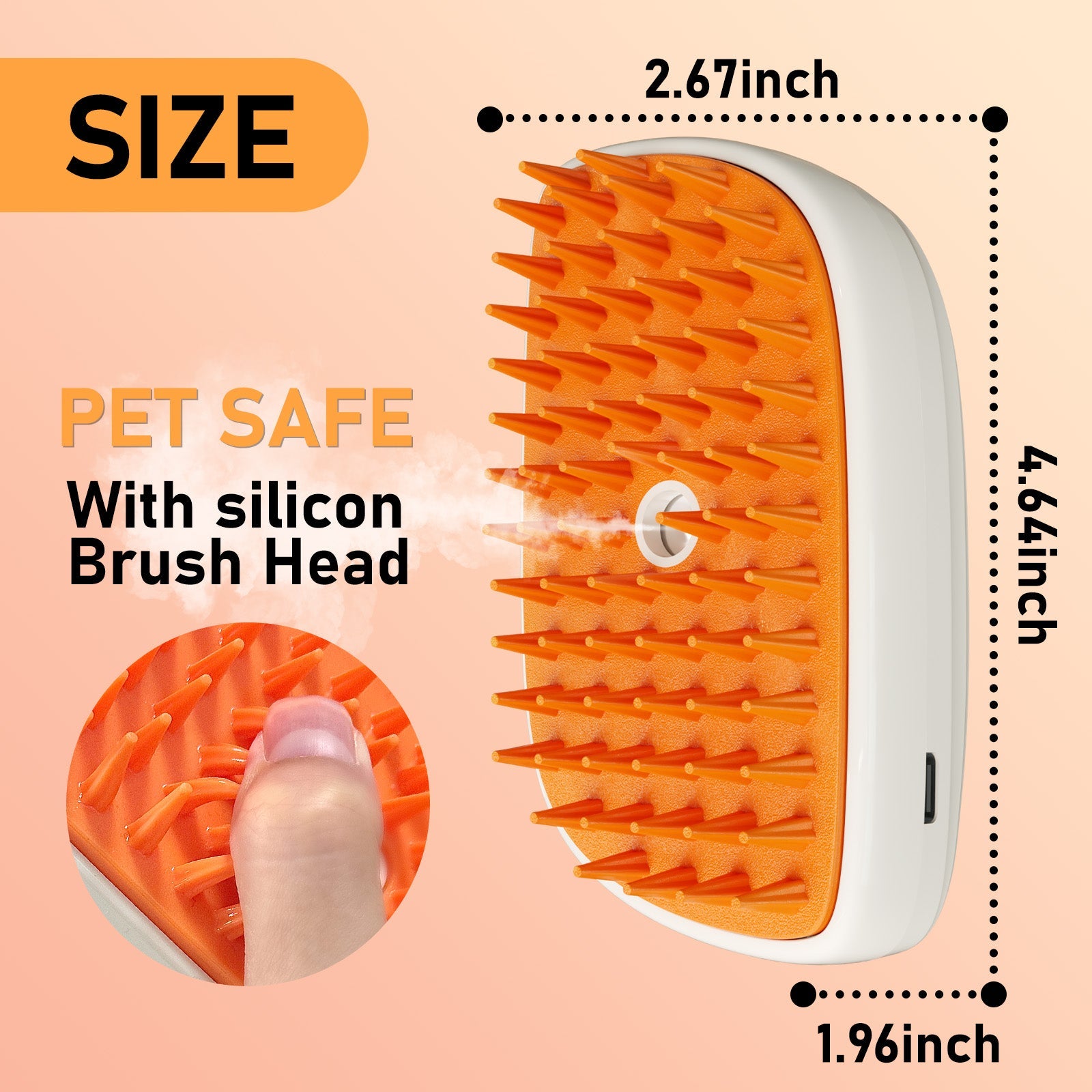 AuraSpa™ | 4-in-1 Steamy Cloud Brush - Professional Anti-Static & Shedding Solution