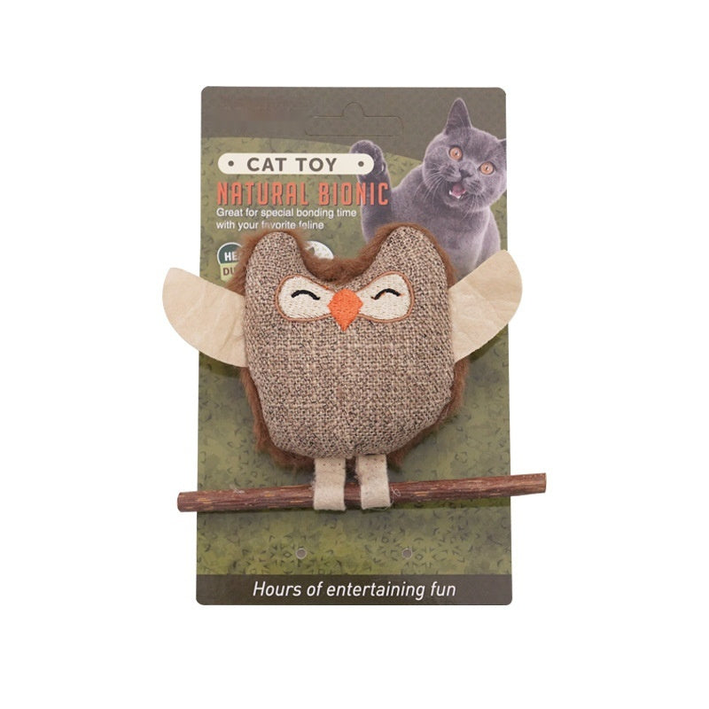 AuraPlay™ Serene-Chew | Organic Mint & Feather Teething Wand – Stress-Relief Dental Toy for Solo Play