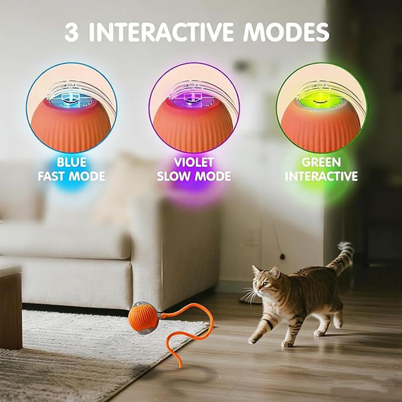 EliteGlide™ | Intelligent Sensor-Driven Cat Toy - Rechargeable Electric Fitness Ball