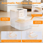 AuraPure™ Smart-Sip XL | Rechargeable Wireless Pet Fountain – 4.5L High-Capacity Water Station with App/Remote Sync & 3 Flow Modes