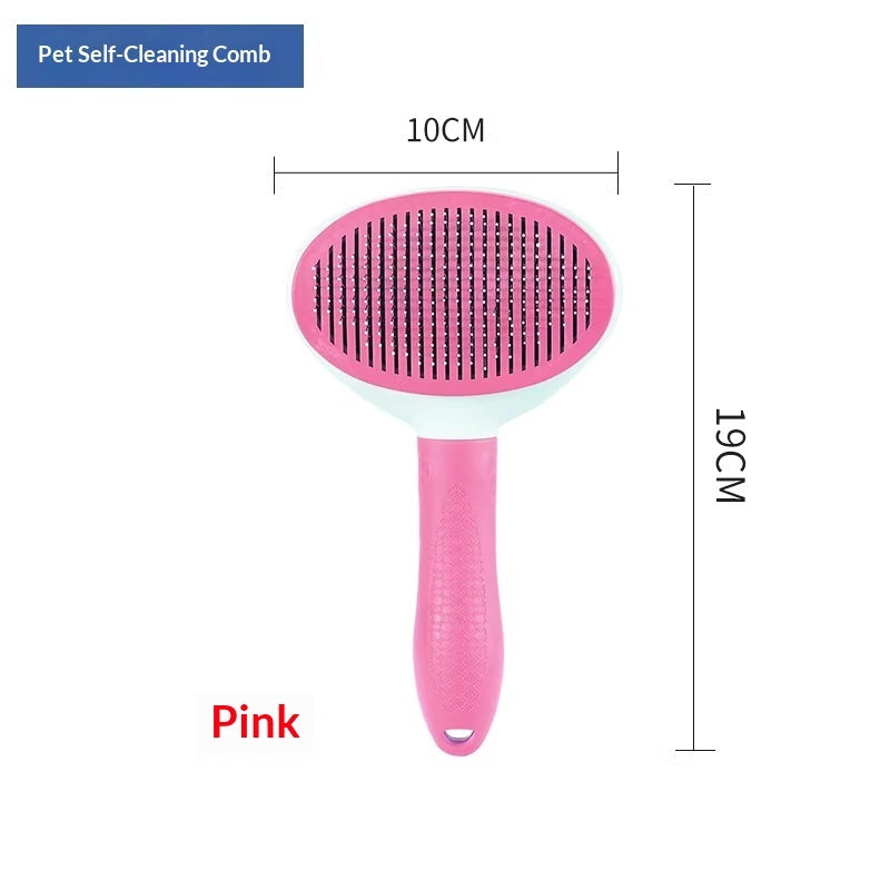 AuraPure™ Titan-Comb | Heavy-Duty Steel Hair Remover – One-Touch Professional Grooming Brush for Deep Undercoat Care