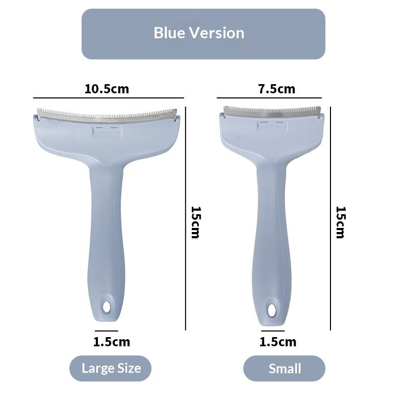 AuraPure™ Pastel-Glide | Ergonomic Curved Deshedding Tool – Gentle Knot Remover with Macaron Aesthetic for Cats & Dogs
