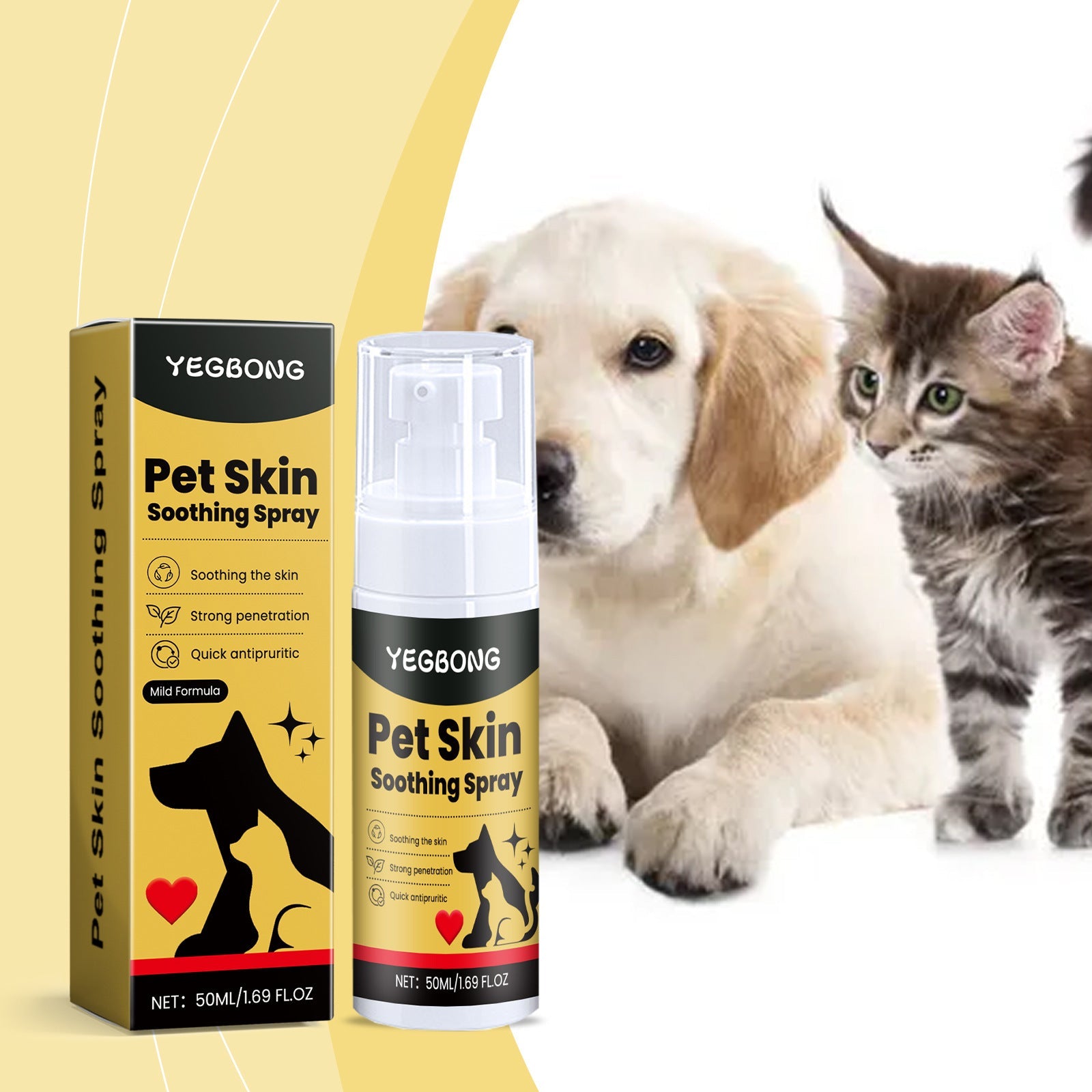 EliteDerm™ | Advanced Pet Skin Recovery Spray - Non-Irritating Allergy & Itch Relief