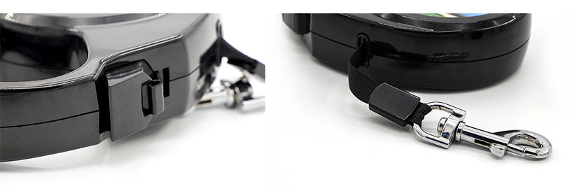 AuraSnapshot™ | Personalized Picture Dog Leash - Ultra-Smooth Retractable Flat Rope Edition