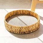 EliteSnug™ | Luxury Rattan Cat Hideaway - Insulated Winter Bed with Claw Care Base