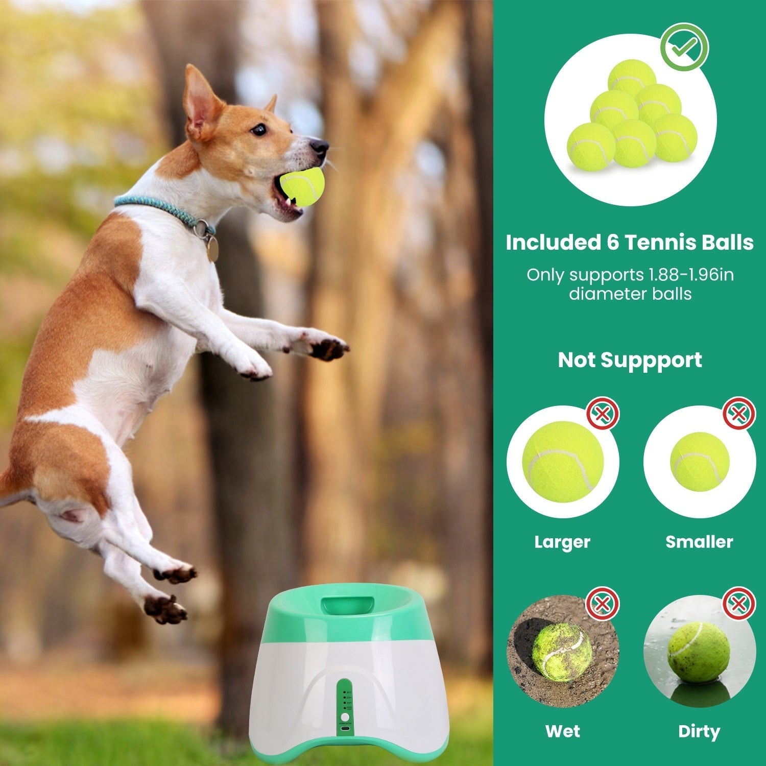 EliteFetch™ | Pro Intelligent Ball Thrower – Includes 6-Ball Performance Pack