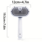 AuraPure™ Hydro-Clean | 2-in-1 Pet Hair-Removing Spray Brush – Self-Cleaning Mist Brush for Shedding & Lint Control