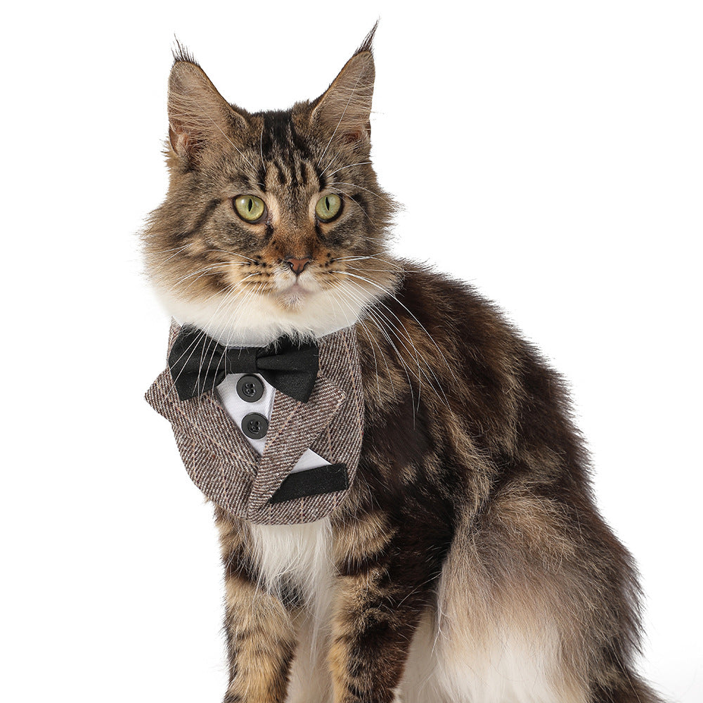 EliteGala™ | Celebration Pet Suit - Triangular Formal Tuxedo for Weddings & Events