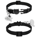 EliteFeline™ | Custom Personalized Breakaway Collar - Premium Nylon & Silent ID Tag