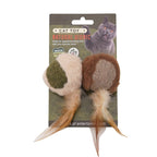 AuraPlay™ Serene-Chew | Organic Mint & Feather Teething Wand – Stress-Relief Dental Toy for Solo Play