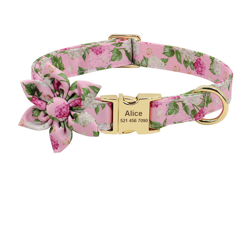EliteVogue™ | Custom Fashion-Print Collar - Personalized ID Buckle Edition