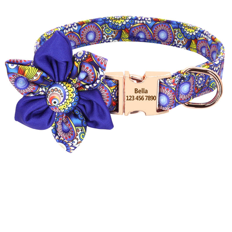 EliteVogue™ | Custom Fashion-Print Collar - Personalized ID Buckle Edition