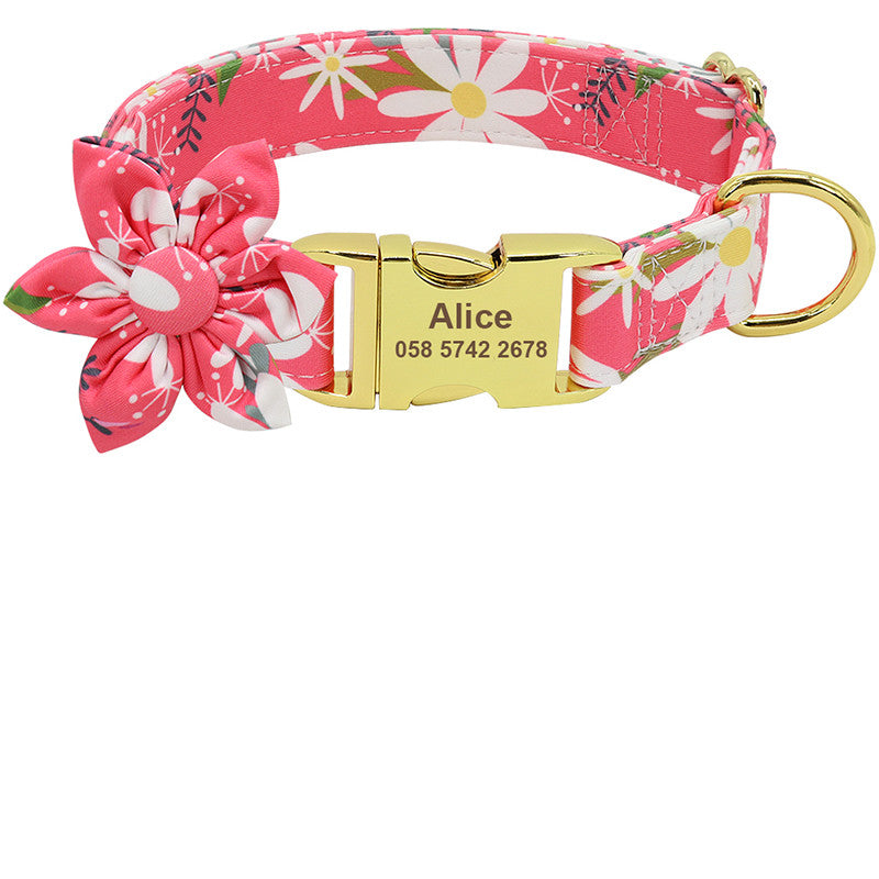 EliteVogue™ | Custom Fashion-Print Collar - Personalized ID Buckle Edition