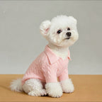 AuraStyle™ Winter-Edge | Premium Faux-Layered Dog Pullover – Thermal Soft-Knit Sweater for Cold Weather Comfort