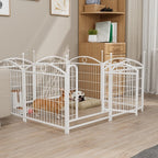 EliteTrainer™ | 8-Panel Secure Puppy Playpen - Foldable Metal Barrier for Home & Travel