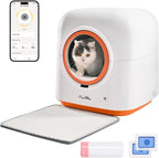 ElitePure™ Robotics | Intelligent Self-Sifting Litter Station - 24/7 Odor Control & Multi-Cat Tracking