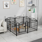 EliteFlow™ | Portable Pet Exercise Barrier - 8-Panel Secure Playpen for Puppies & Small Pets