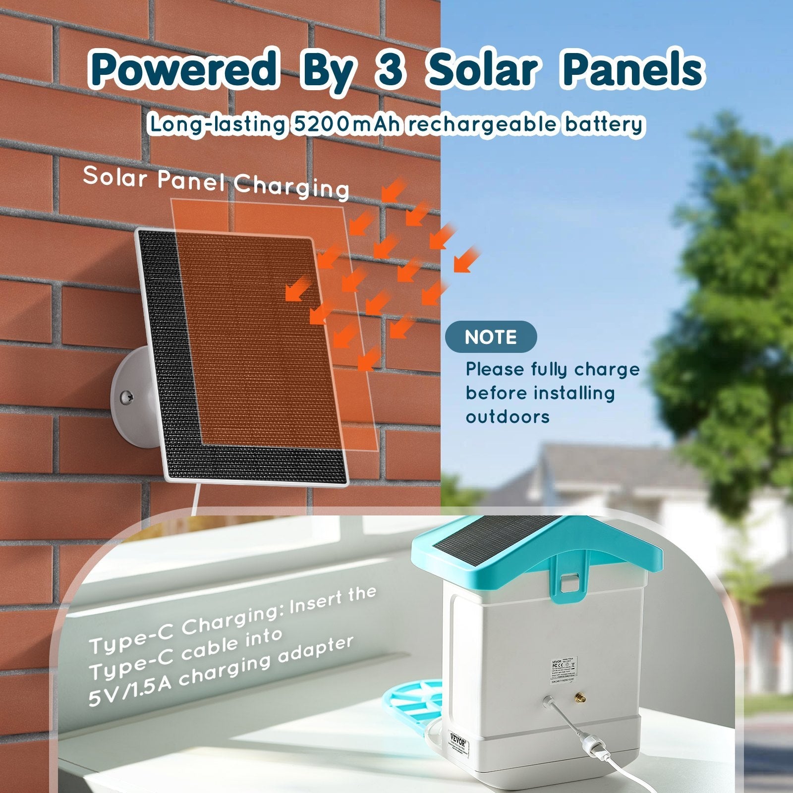 EliteVision™ AI | Solar-Powered Bird Camera - Instant Identification & Live Stream Habitat