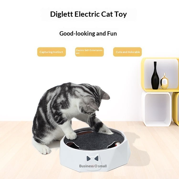 AuraPlay™ Kinetic-Tail | Intelligent Electric Cat Toy – 360° Rotating Plush Mouse for Active Play & Exercise
