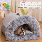 EliteHaven™ | Foldable Warm Pet Nest - Long-Plush Anti-Moisture Comfort Bed