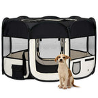 AuraGuard™ Pop-Up | Instant Folding Puppy Sanctuary – Breathable 360° Mesh Exercise Pen for Indoor & Outdoor Travel