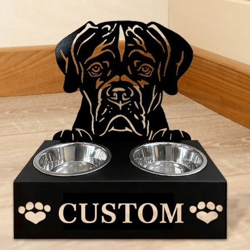 EliteFeast™ | Bespoke Wooden Pet Feeder - Personalized Minimalist Bowl Stand