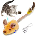 EliteSqueak™ | 3-in-1 Automatic Motion Mouse - Chirping & Feather Tail Interactive Toy