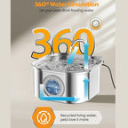 AuraPure™ Eternal-Oasis | High-Capacity 3.2L Pet Fountain – Transparent View-Port & Triple-Action Filtration System