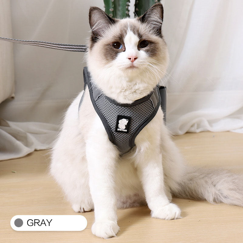 EliteSecure™ | Zero-Pressure Cat Harness - Professional Anti-Strike Walking Gear