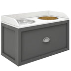AuraPure™ Master-Feeder | Professional Elevated Station with Hidden Storage – Dual Large-Capacity Bowls for Maximum Comfort & Order