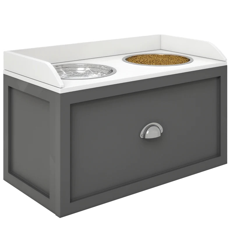 AuraPure™ Master-Feeder | Professional Elevated Station with Hidden Storage – Dual Large-Capacity Bowls for Maximum Comfort & Order