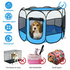 EliteCloud™ | Soft-Sided Exercise Pen - Pink & Blue Editions - Lightweight Indoor/Outdoor Pet Sanctuary