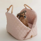 AuraGuard™ Sky-Lite | Ultra-Portable Folding Cat Carrier – Ergonomic Travel Crate with Security Lock & Shoulder Strap