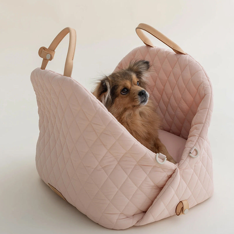 AuraGuard™ Sky-Lite | Ultra-Portable Folding Cat Carrier – Ergonomic Travel Crate with Security Lock & Shoulder Strap