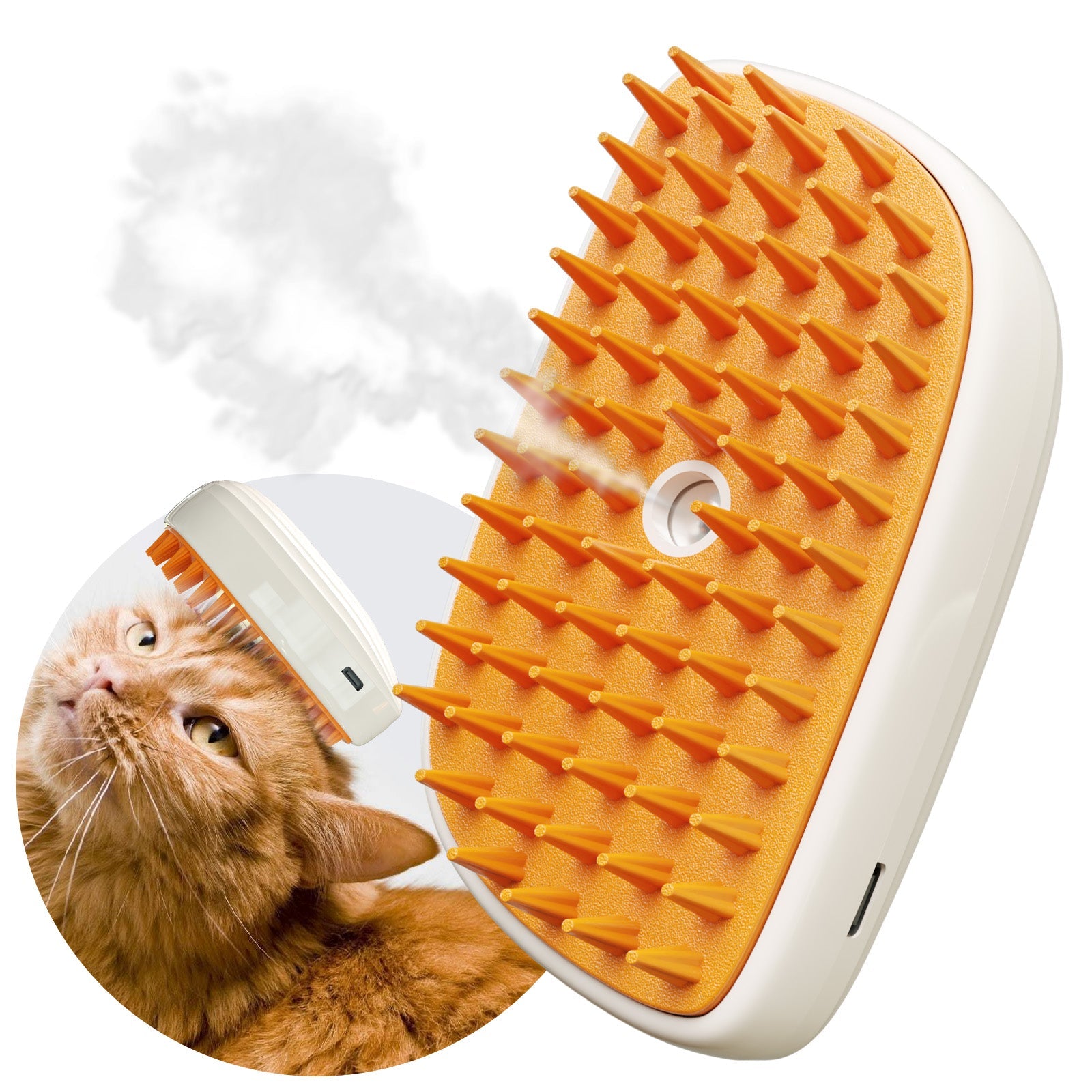 AuraSpa™ | 4-in-1 Steamy Cloud Brush - Professional Anti-Static & Shedding Solution