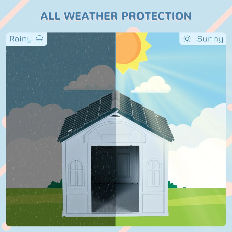EliteHaven™ | Water-Resistant Puppy Sanctuary - Durable All-Weather Dog Home