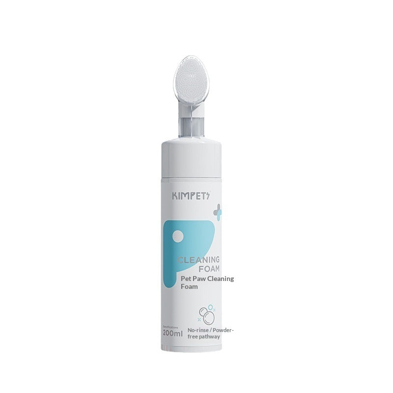 AuraPure™ Cloud-Wash | Instant Waterless Paw Cleaner – Antibacterial Soothing Foam with Built-in Silicone Scrubber