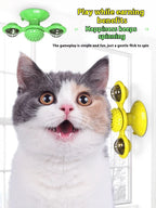 AuraPlay™ Multi-Zenith | All-in-One Interactive Play Station – Motion-Activated Tumbler & Engaging Windmill Set for Active Cats