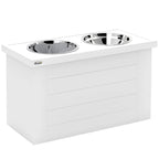 AuraEstate™ Executive-Suite | Elevated Dog Feeding Cabinet – Professional Storage Hub with Orthopedic Dining Height & Anti-Choke Mat