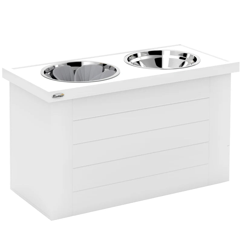 AuraEstate™ Executive-Suite | Elevated Dog Feeding Cabinet – Professional Storage Hub with Orthopedic Dining Height & Anti-Choke Mat