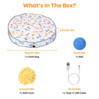 AuraPlay™ Pulse | Fast-Rolling Rechargeable Cat Ball – 360° Intelligent Evasion Toy with Stealth Pouch