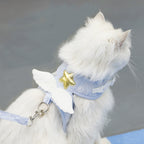 AuraGuard™ Seraphim | Soft-Mesh Angel Wing Harness – Secure Travel Set for Cats & Kittens