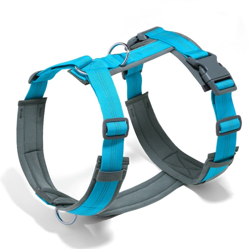 AuraGuard™ Active-Harness | Ergonomic Vest-Style Leash Set – Breathable High-Control Gear for Dogs & Puppies
