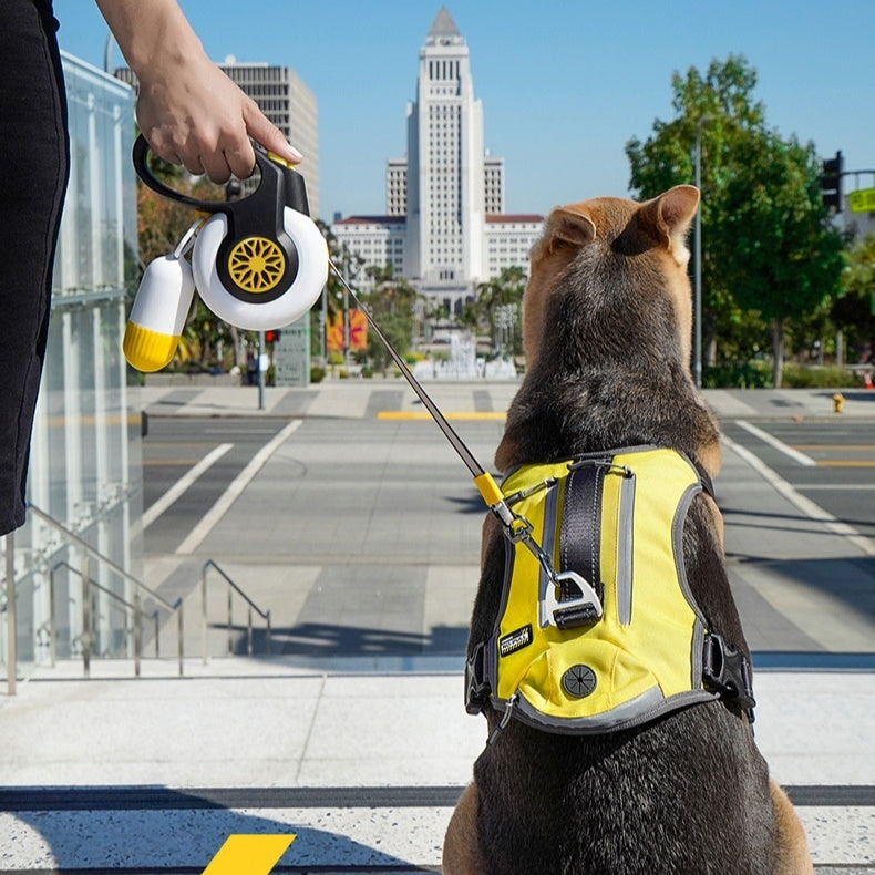 AuraGuard™ Titan-Glide | Professional Auto-Retracting Leash – One-Click Lock & Anti-Shock Safety Lead