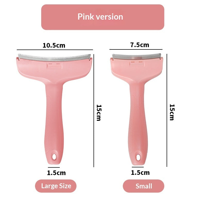 AuraPure™ Pastel-Glide | Ergonomic Curved Deshedding Tool – Gentle Knot Remover with Macaron Aesthetic for Cats & Dogs