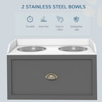 AuraPure™ Master-Feeder | Professional Elevated Station with Hidden Storage – Dual Large-Capacity Bowls for Maximum Comfort & Order