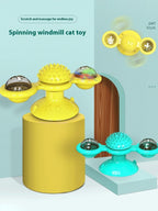 AuraPlay™ Multi-Zenith | All-in-One Interactive Play Station – Motion-Activated Tumbler & Engaging Windmill Set for Active Cats