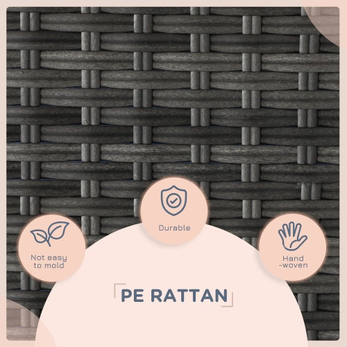 EliteCabana™ | Designer Outdoor Dog Daybed - Water-Resistant Rattan Sanctuary for Small & Medium Pets