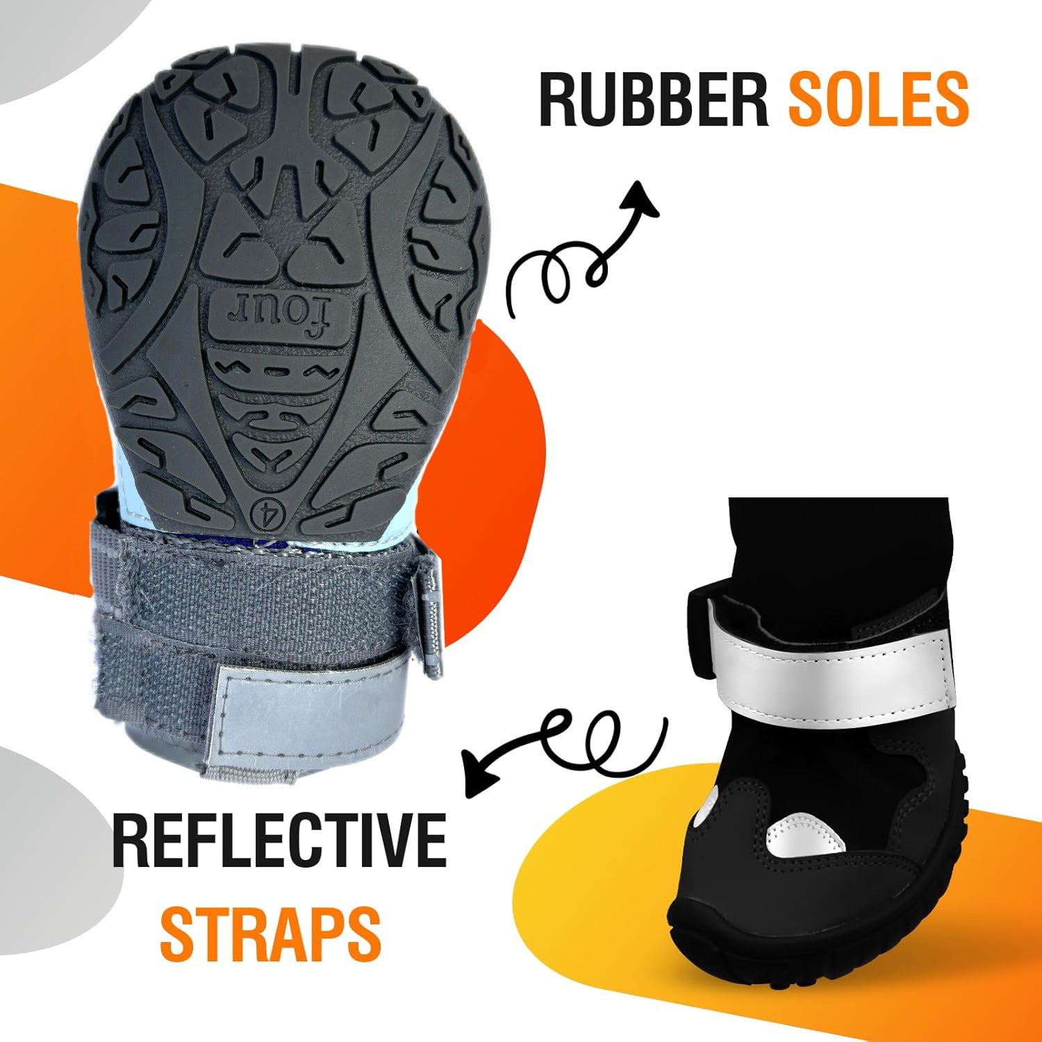 EliteGuard™ | Rugged Outdoor Dog Footwear - Cold-Resistant & Anti-Slip Snow Boots